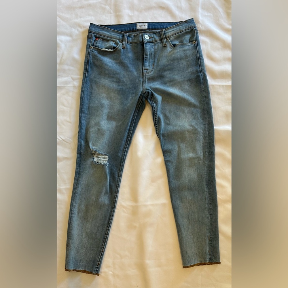Hudson Jeans Light Blue Distressed Skinny Jeans